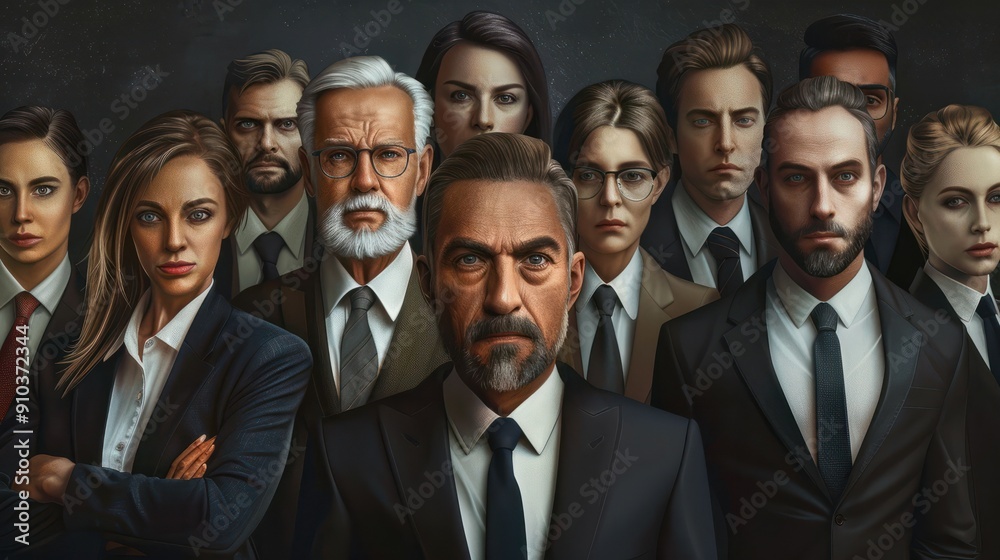 business men and women of all ages, all genders and all cultures looking at the camera business men and women of all ages, all genders and all cultures looking at the camera