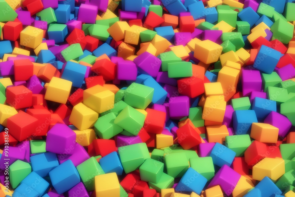 Colored foam rubber cubes background
Colored foam rubber cubes background
