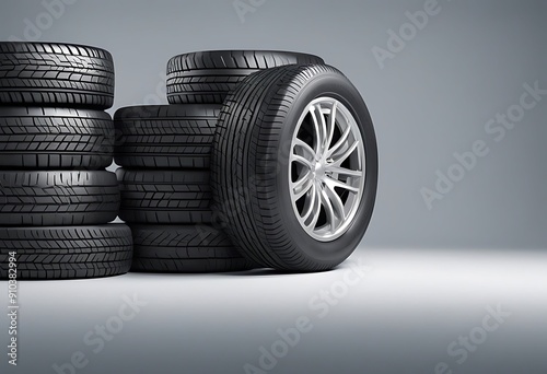 tires set cars white fferent illustration 3d background tire wheel automobile isolated car new condition many tyre three-dimensional agricultural machinery truck vehicle tractor