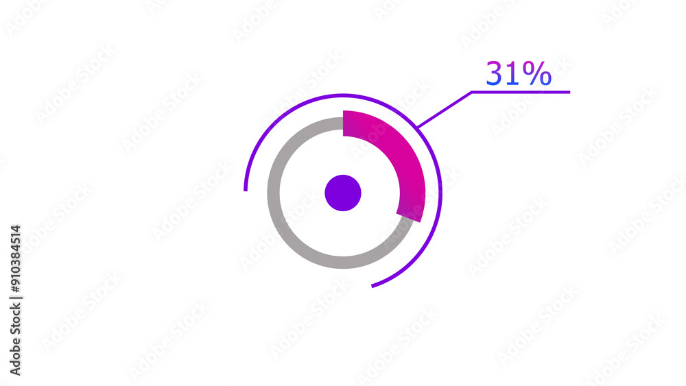 31% circle loading icon diagrams Infographics background. Abstract storage pie chart background illustration. 31% circle loading icon diagrams Infographics background. Abstract storage pie chart background illustration.