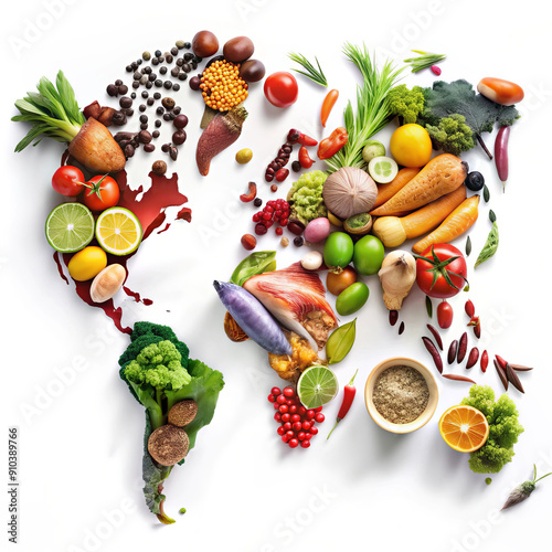 World food day background with vegetables