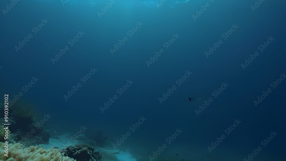 underwater view of a reef in the sea underwater view of a reef in the sea