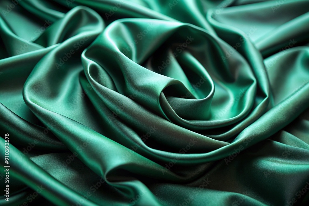 Obraz premium Smooth Blurred light dark green Fabric Background