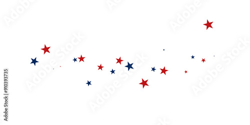 Red, white and blue stars