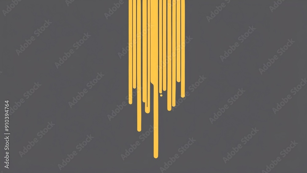 flat aesthetic linear dripping yellow paint on grey ba background flat aesthetic linear dripping yellow paint on grey ba background