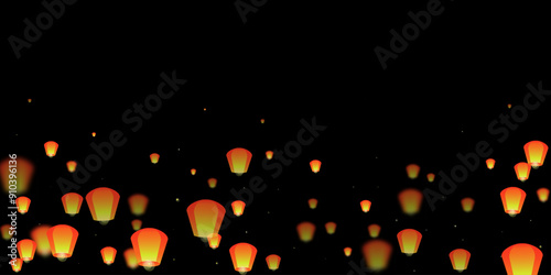 Foto Yi peng festival card.