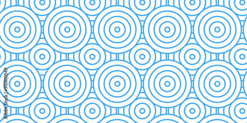  Vector overlapping Pattern Minimal diamond geometric blue color spiral line waves abstract wave line. seamless blue tile stripe overlap creative retro circle line fabric pattern white background.