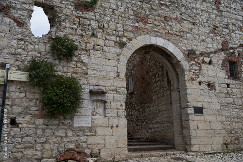 Brescia, Italy - June 17, 2024 - the view of the Brescia castle on a sunny spring afternoon
