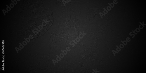 Abstract dark black backdrop vintage concrete rough limestone luxurious grunge wall chalkboard. Distressed black Painted Wall Elegant sandstone rock blank stone marble texture backdrop background. 