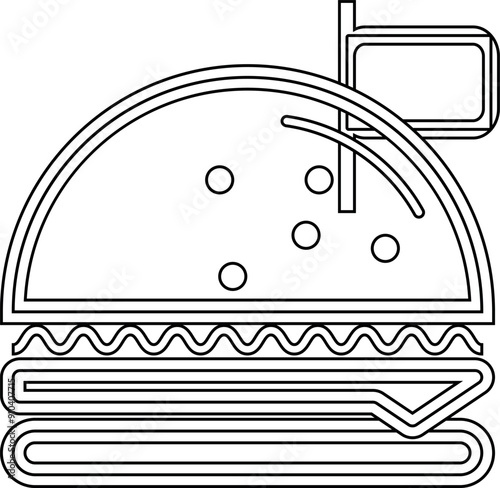Food vector flat silhouette collection