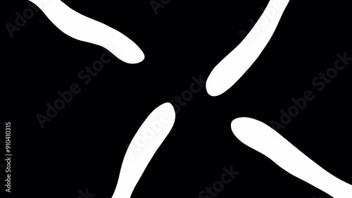 Cartoon animation of a wave filling the screen. Video clip with alpha channel.