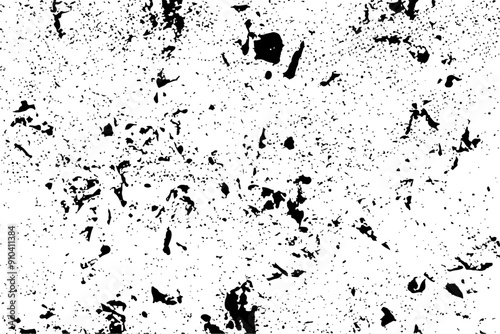 Wallpaper Mural Grunge texture black and white for background. Texture of chips, cracks, scratches, scuffs, dust, dirt. Dark monochrome surface. Old vintage vector pattern. Torontodigital.ca