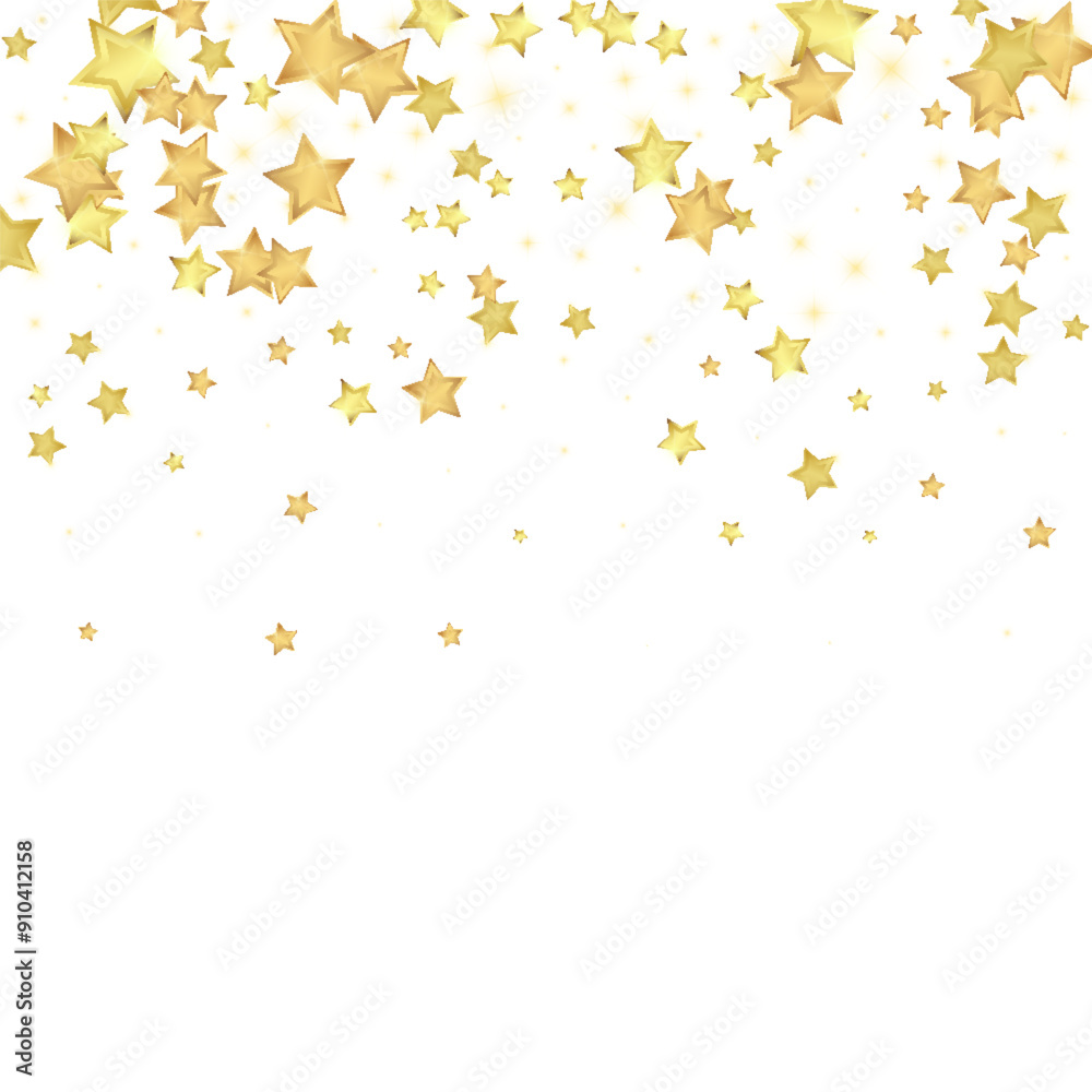 Magic stars vector overlay. Gold stars scattered Magic stars vector overlay. Gold stars scattered