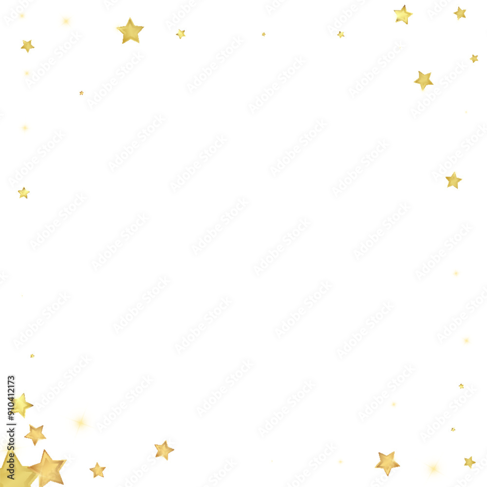 Magic stars vector overlay. Gold stars scattered Magic stars vector overlay. Gold stars scattered