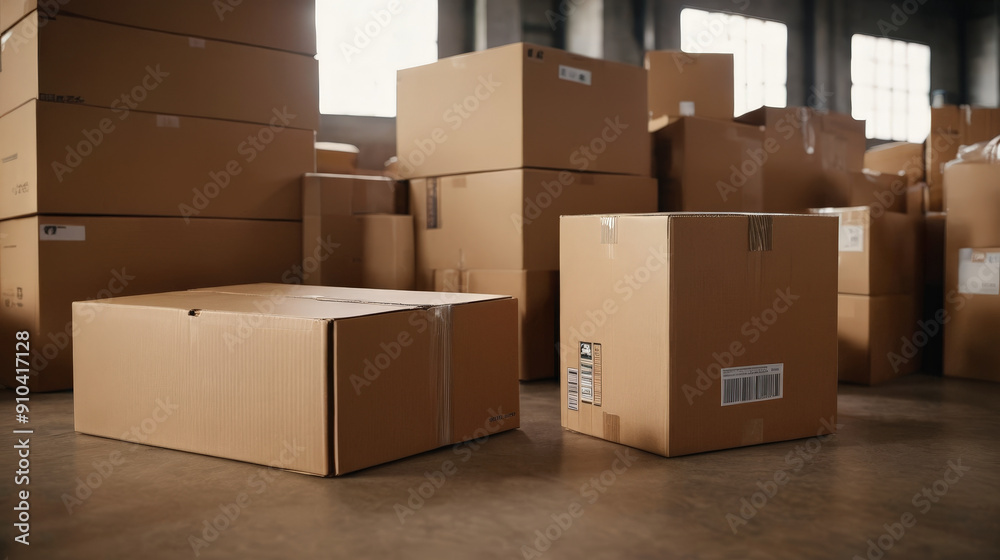 Room Filled With Brown Boxes Room Filled With Brown Boxes