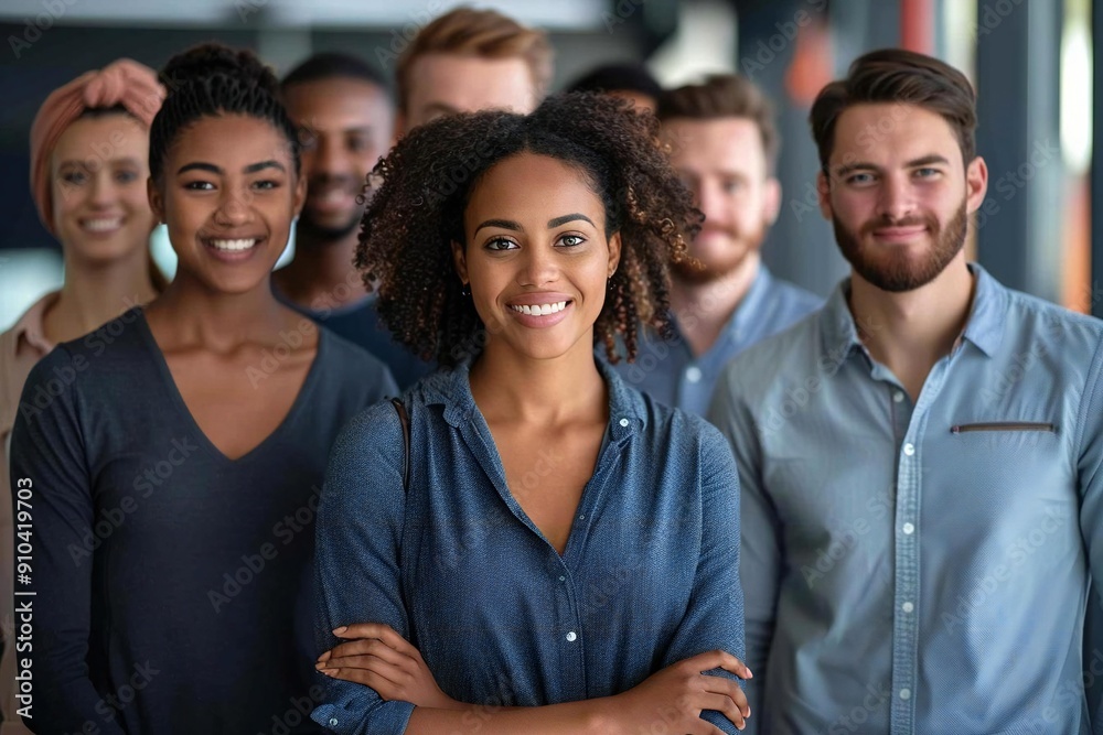 Young Diverse Multiracial Multiethnic Teammates Standing Together in Unity: Business Teamwork and Cooperation Banner Background Young Diverse Multiracial Multiethnic Teammates Standing Together in Unity: Business Teamwork and Cooperation Banner Background
