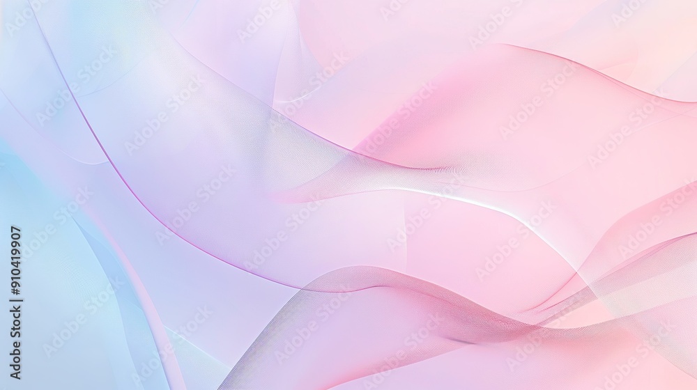 Soft Pastel Fabric Flowing Gracefully in Gentle Light During a Calm Afternoon Soft Pastel Fabric Flowing Gracefully in Gentle Light During a Calm Afternoon
