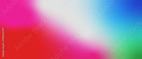 pink red white blue green abstract background gradient color grainy texture effect web banner header poster design