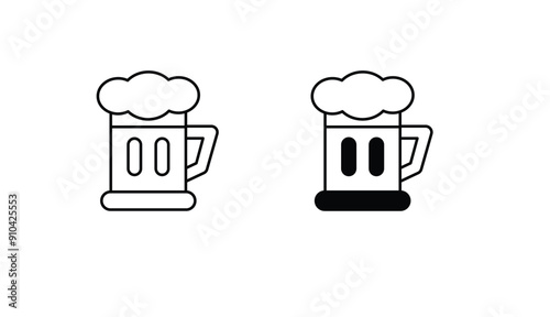 Stein icon design with white background stock illustration