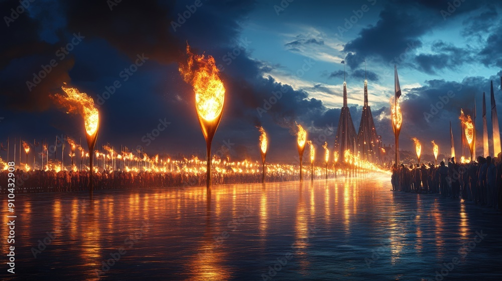 Torch of the Olympics Symbolism