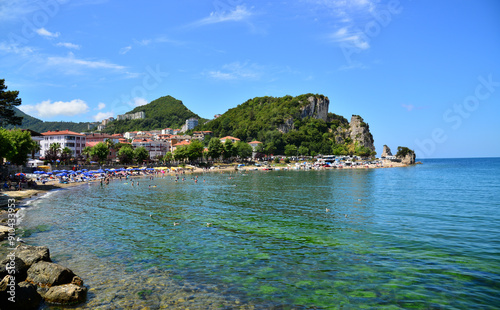 A drone view of Amasra, Turkey