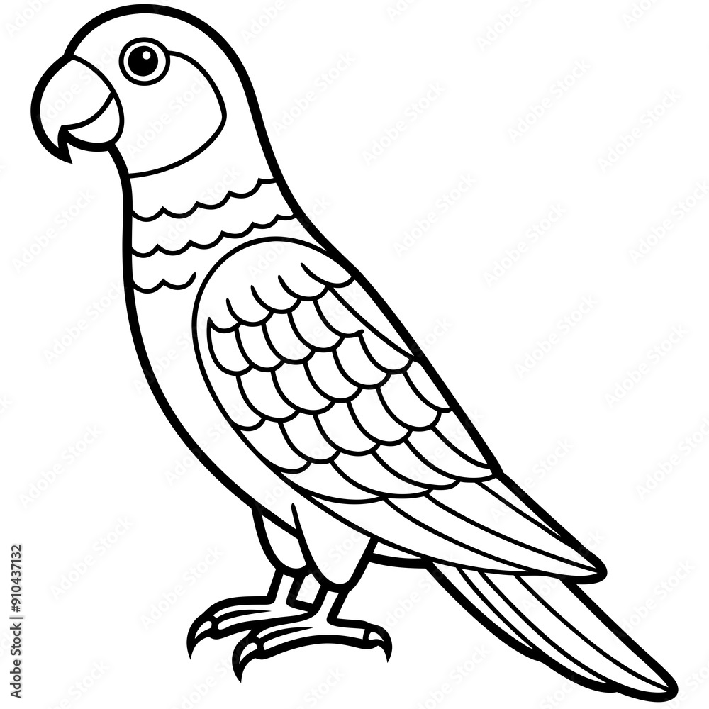 Hand drawn of Cockatoo parrot in zentangle style for Adult coloring book page, shirt design effect, logo, tattoo and decoration.Vector illustration. Hand drawn of Cockatoo parrot in zentangle style for Adult coloring book page, shirt design effect, logo, tattoo and decoration.Vector illustration.