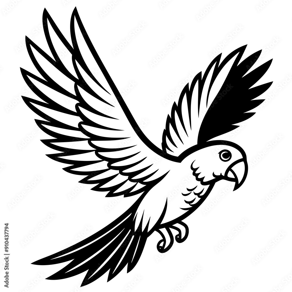 Hand drawn of Cockatoo in zentangle style for Adult coloring book page, shirt design effect, logo, tattoo and decoration.Vector illustration. Hand drawn of Cockatoo in zentangle style for Adult coloring book page, shirt design effect, logo, tattoo and decoration.Vector illustration.