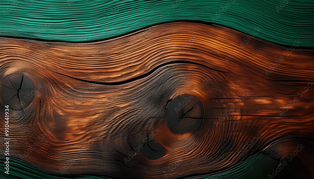 Obraz premium Tapeta, tło z motywem starego dębu, drzewo, drewno. Generative AI