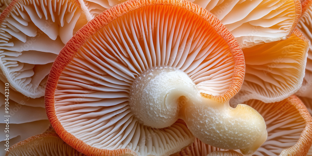 Close-Up of Orange Mushroom Gills – Detailed Texture & Delicate Nature Pattern Background Wallpaper
Close-Up of Orange Mushroom Gills – Detailed Texture & Delicate Nature Pattern Background Wallpaper