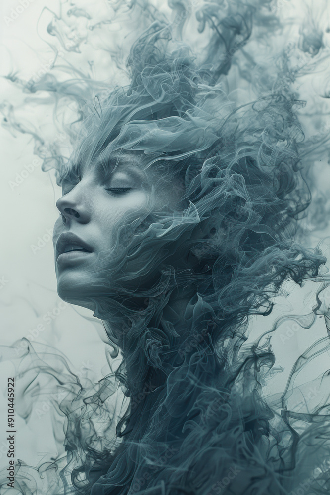 Fototapeta premium Person in Despair, Mental Illness