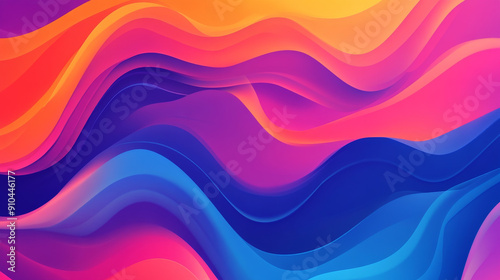 Colorful, abstract background with irregular shapes and waves. Great for banners, posters, and designs.