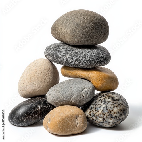 A captivating arrangement of smooth river stones perfect for aquarium decor