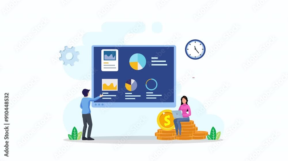 business plan Concept, plan strategy for success 2d video animation 4k clip business plan Concept, plan strategy for success 2d video animation 4k clip