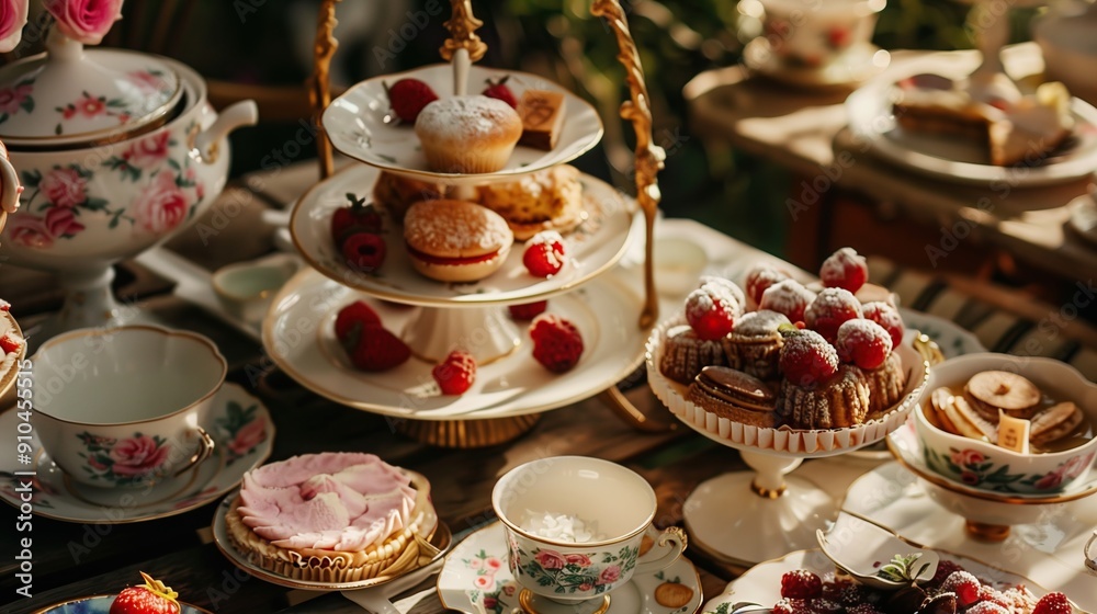 Fototapeta premium Bridgerton Afternoon Tea