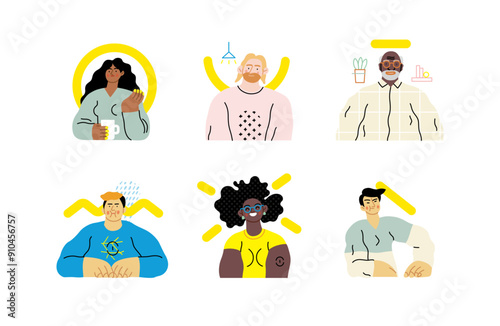 Creative Workspace: Video Conference, modern flat vector concept illustration of person engaging in virtual business meeting Connectivity, collaboration, digital interaction, remote work, productivity