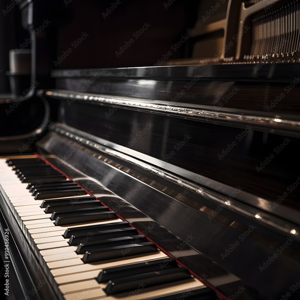 Close-up of Grand Piano Keyboard Close-up of Grand Piano Keyboard