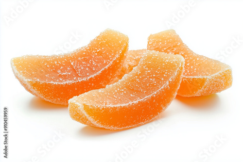 orange melon sweet, crystalised sour candy photo