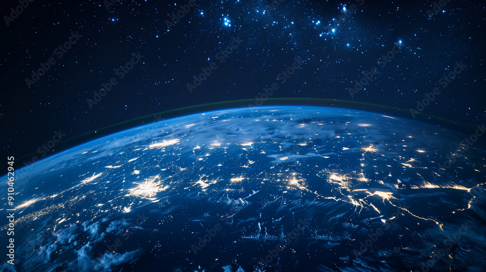 Obraz premium Background planet earth in space with copy space.