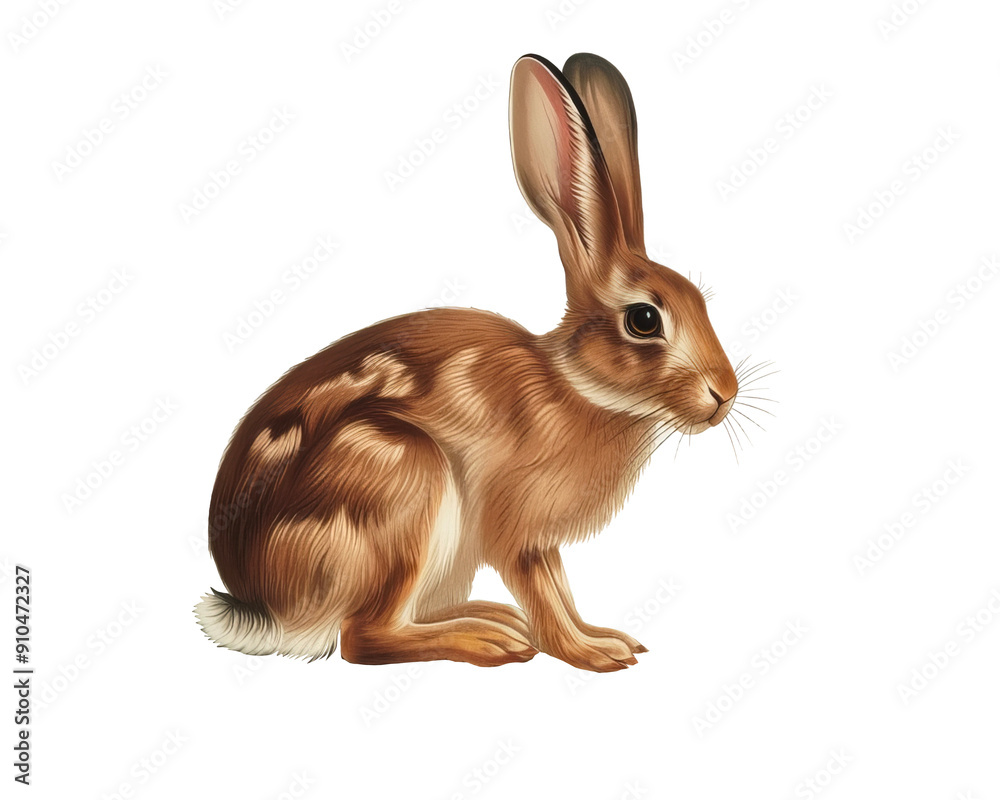 Fototapeta premium Watercolor Classic Hare
