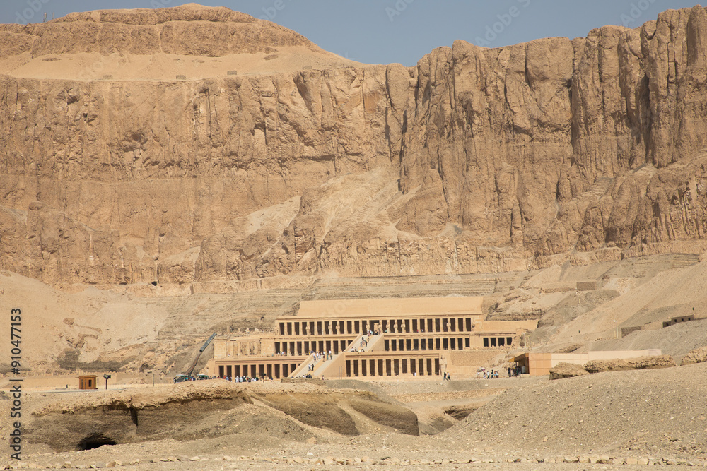 Beautiful view of the ancient temple of Hatshepsut in Luxor, Egypt