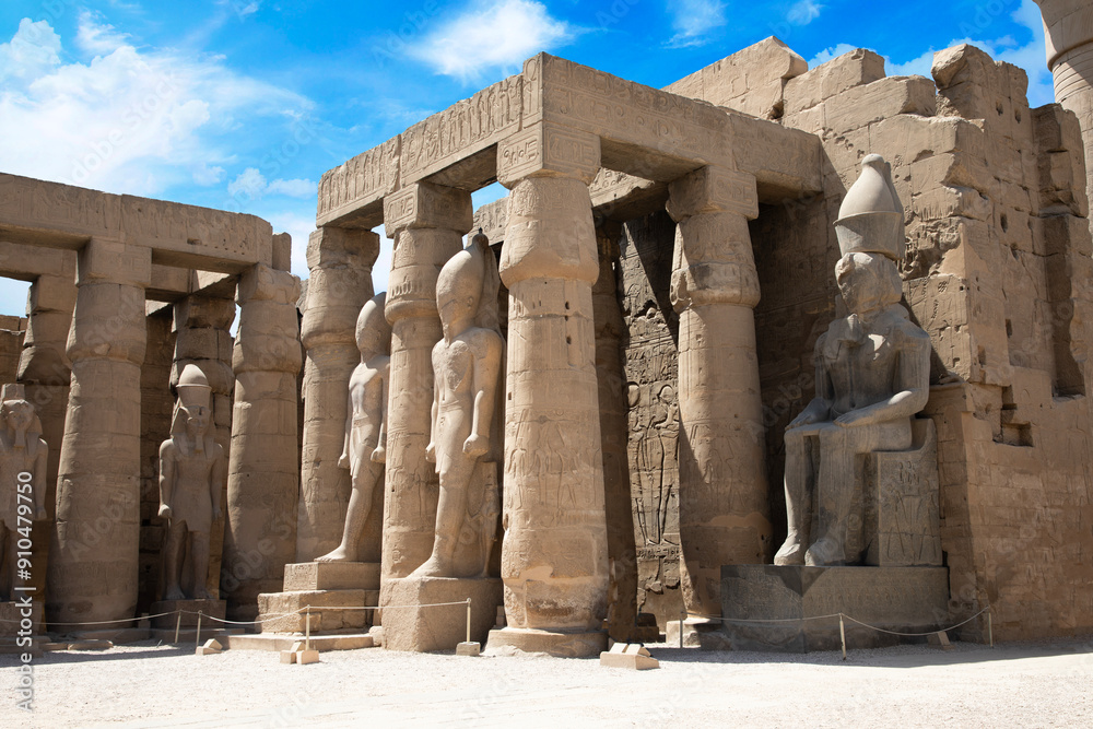 Beautiful view of ancient Luxor Temple in Luxor, Egypt