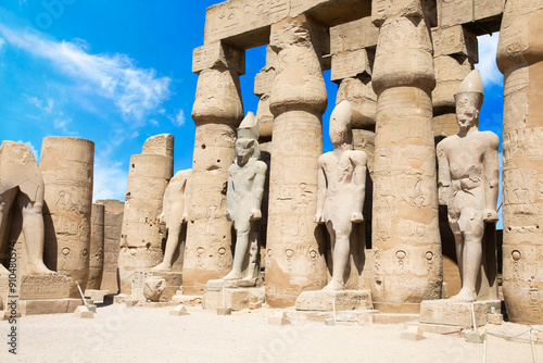 Beautiful view of ancient Luxor Temple in Luxor, Egypt
