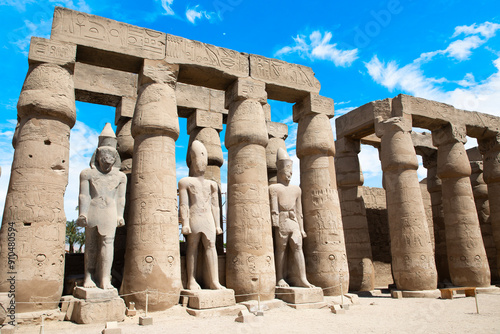 Obraz na płótnie Beautiful view of ancient Luxor Temple in Luxor, Egypt w salonie