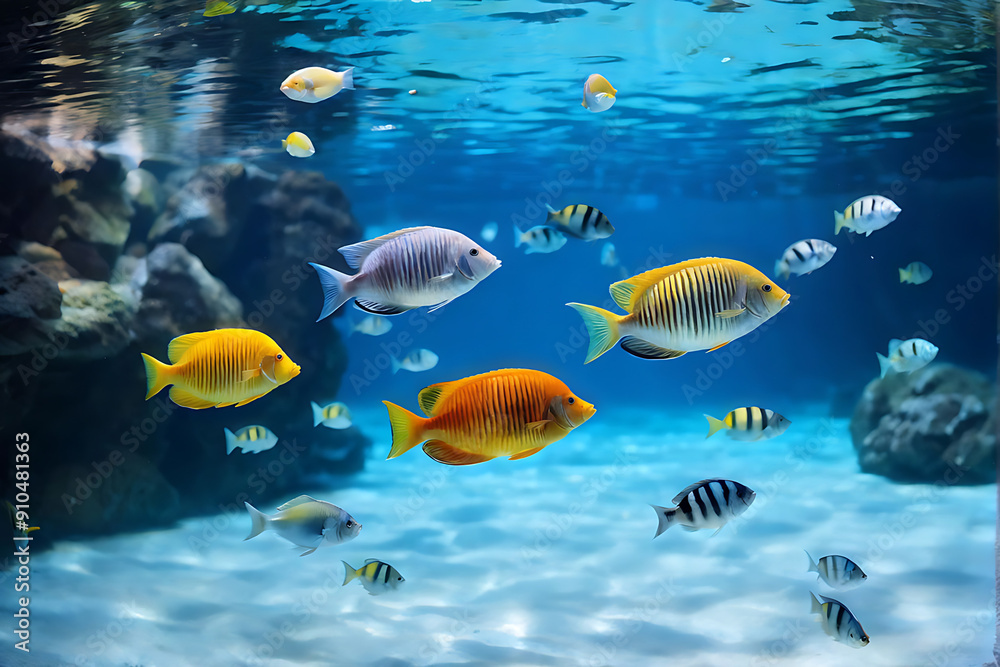 Obraz premium fish in aquarium
