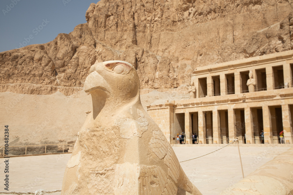 Beautiful view of the ancient temple of Hatshepsut in Luxor, Egypt