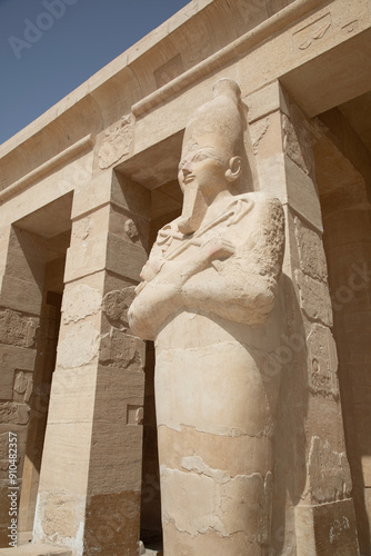 Beautiful view of the ancient temple of Hatshepsut in Luxor, Egypt
