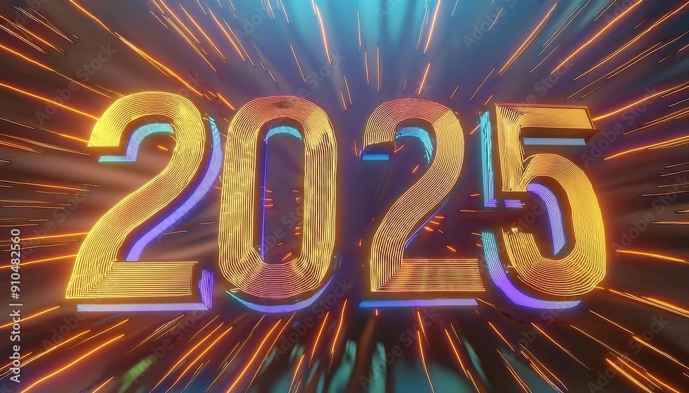 Happy New Year 2025: Festive Greeting for the Upcoming Year, Celebrating New Beginnings and Joyful Resolutions with a Cheerful and Bright Design Happy New Year 2025: Festive Greeting for the Upcoming Year, Celebrating New Beginnings and Joyful Resolutions with a Cheerful and Bright Design
