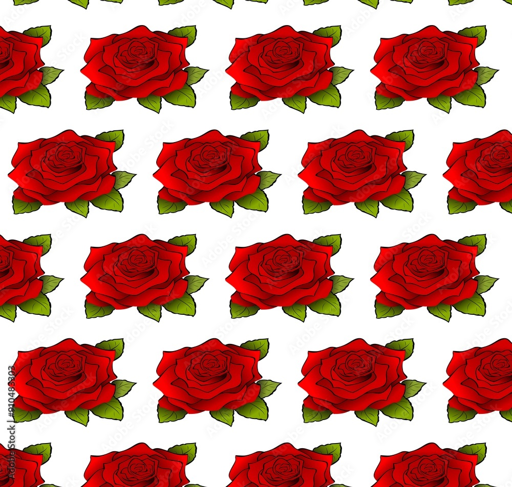 Fototapeta premium red roses background