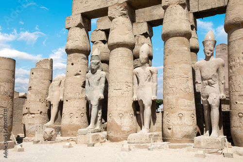 Obraz na płótnie Beautiful view of ancient Luxor Temple in Luxor, Egypt w salonie