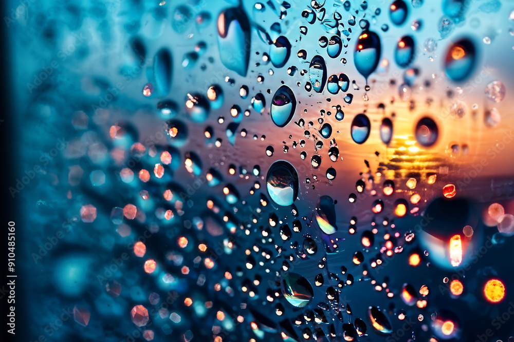 water drops on glass water drops on glass